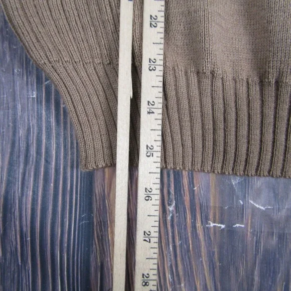 Antartex Sweater Mens Small Wool Pullover Suede Shoulder Elbow Patch Scotland